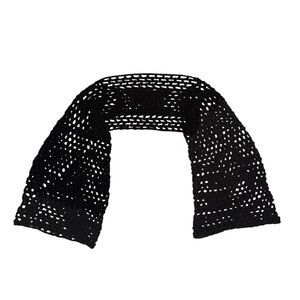 Black Bell Sleeve Crochet Shrug 🦇